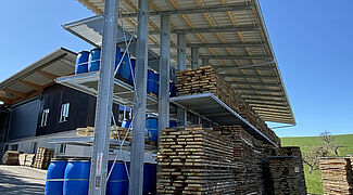 estantería cantilever