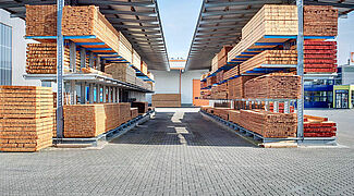 Estantería cantilever de doble cara