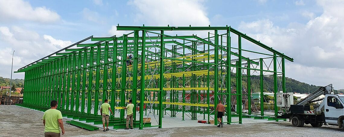 Nave de almacenamiento autoportante