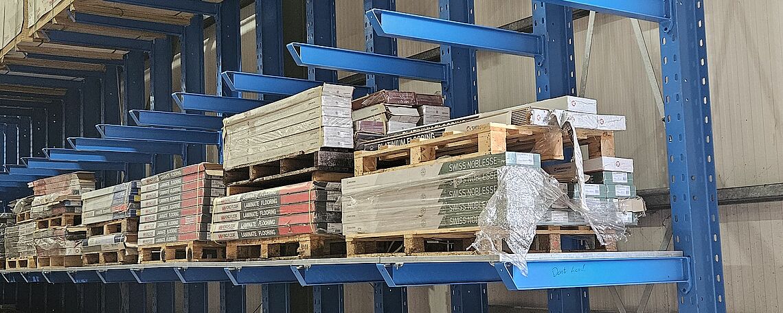 Estantería cantilever de una cara